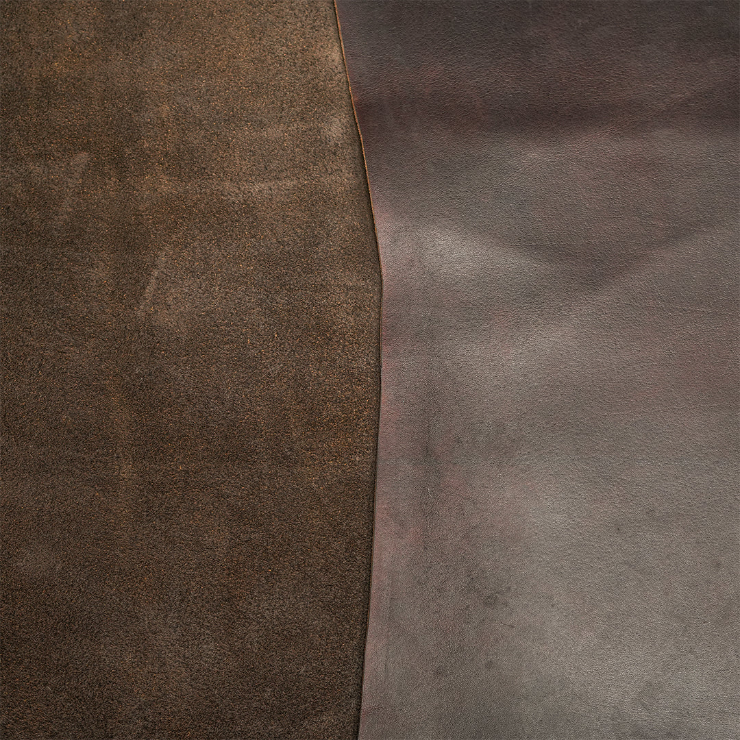 Grizzly Brown Full Grain  Water Buffalo Roughout (Leather Option )