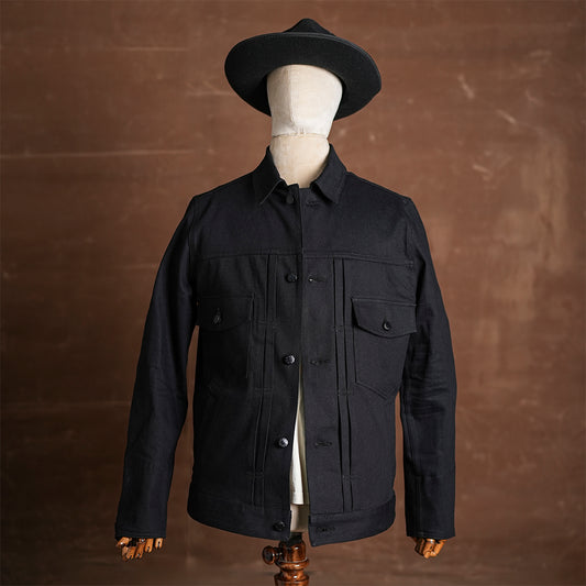Trucker Type 2 Double Black 14 Oz Selvedge Denim