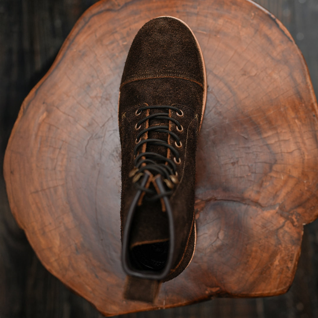 Grizzly Brown Full Grain  Water Buffalo Roughout (Leather Option )