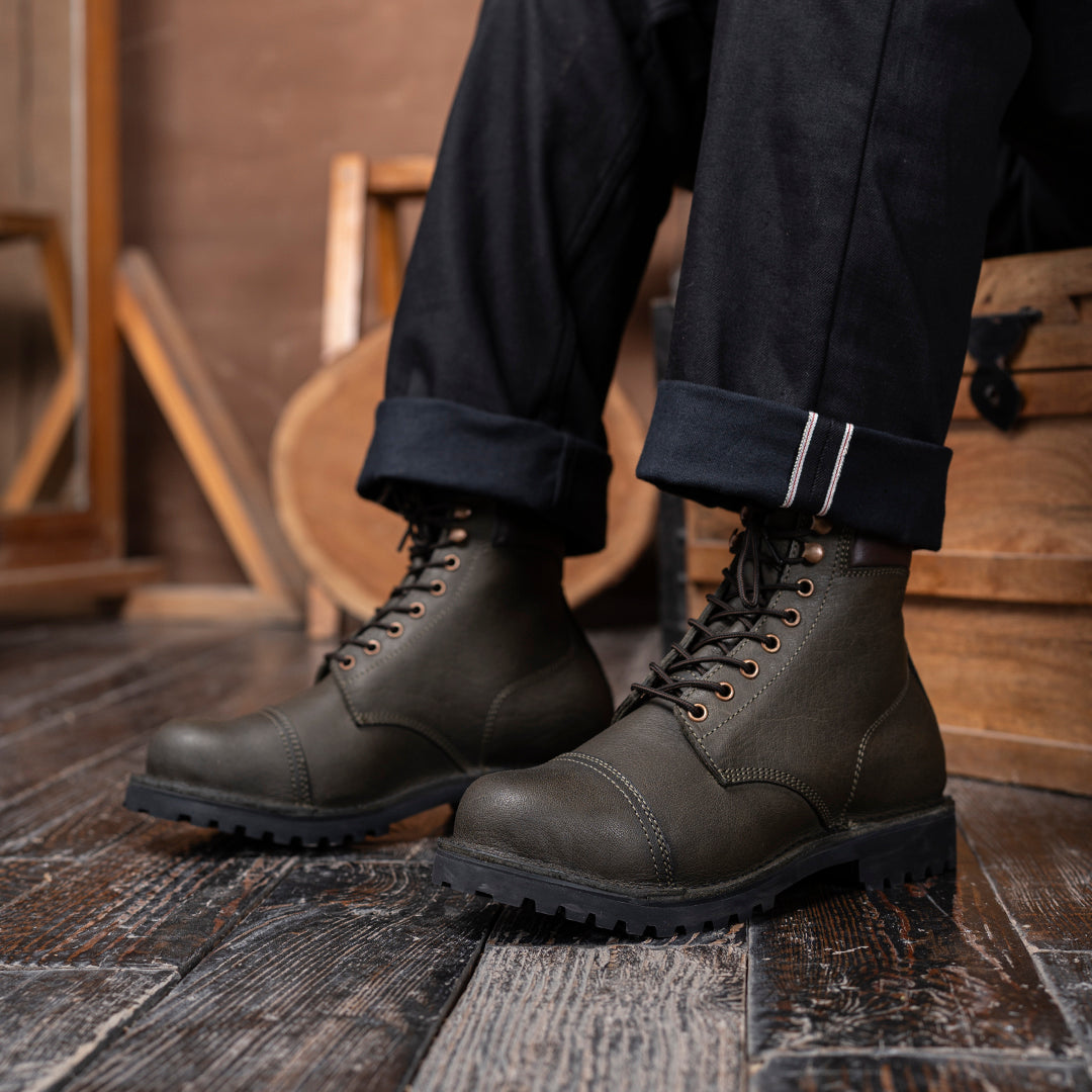 Himalayan Trailmaster Boots 6" (Moss Green) Water Repellent