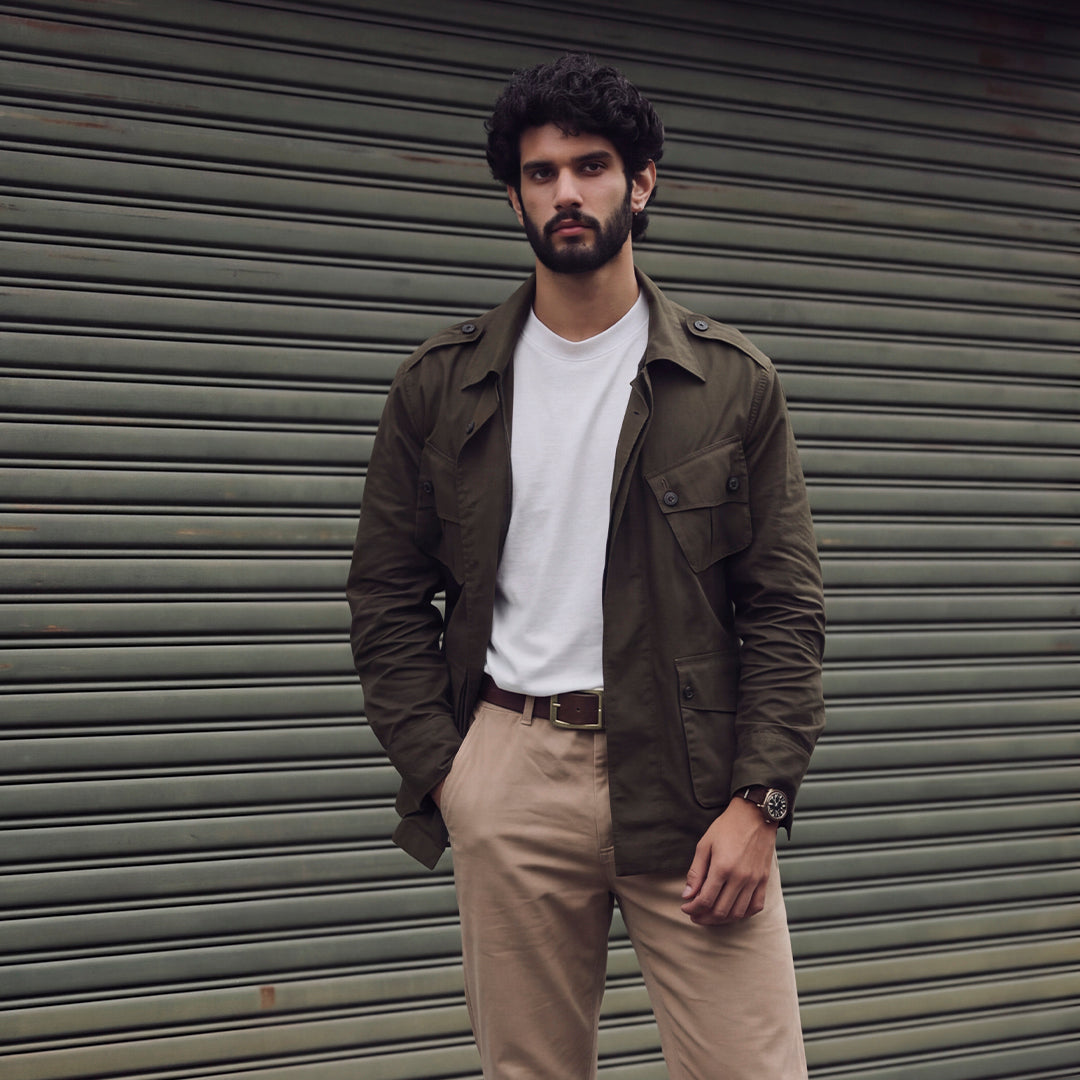 Tropical Jungle Jacket (Olive Green)