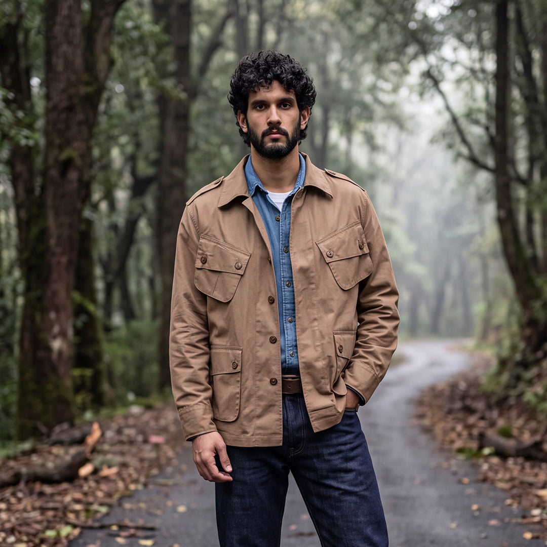 Tropical Jungle Jacket (Khaki)