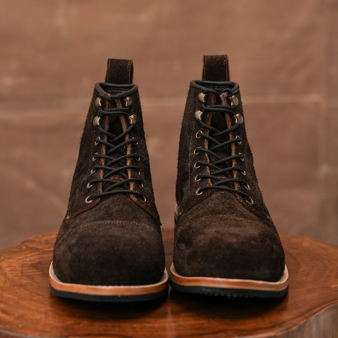 Grizzly Brown Full Grain  Water Buffalo Roughout (Leather Option )