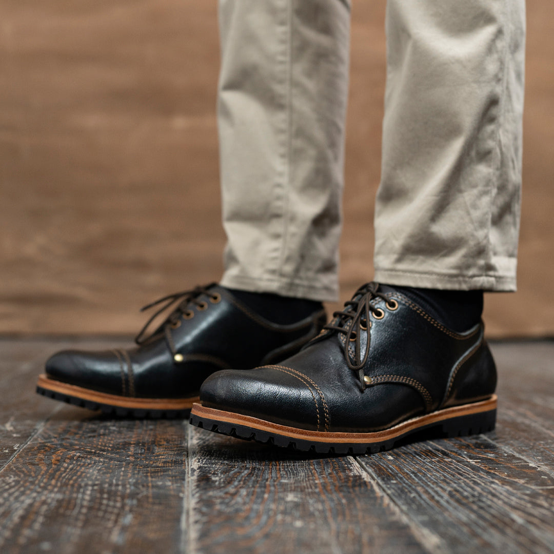 Gurkha Shoes (Raven Black) Goodyear Welted