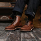 The Craft Boondocker Boots (Russet Waxed Roughout) Goodyear Welted