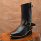 The Foundry Engineer Boots (Raven Black) Goodyear Welted