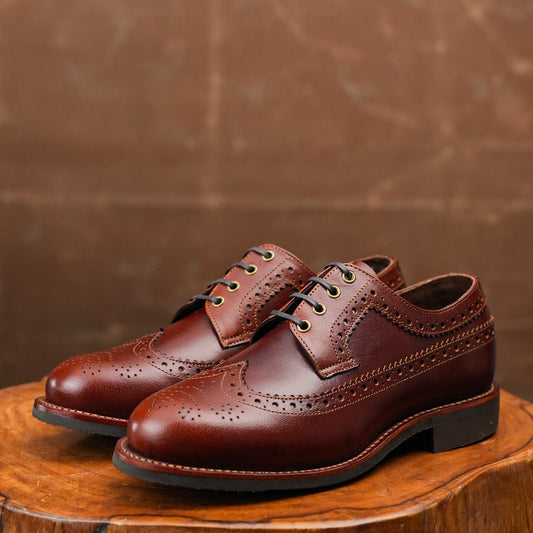 Sterling Brogue Shoes (Saddle Tan) Goodyear Welted STC