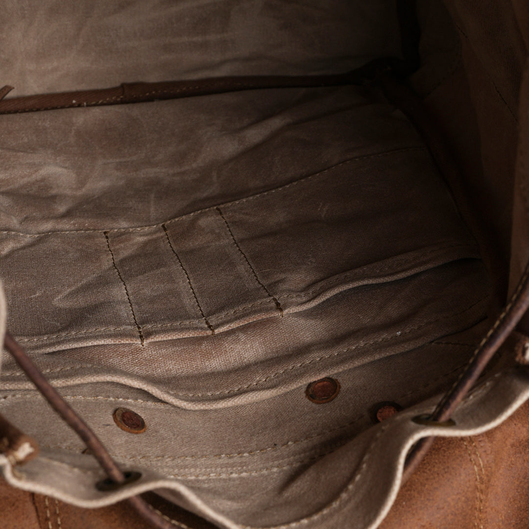 Jungle Rucksack (Sandstorm x Vintage Brown)