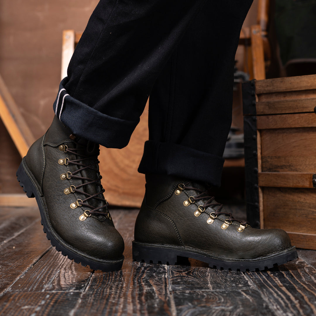 Himalayan Hiker Boots 6" (Moss Green) Water Repellent