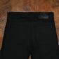Five Pocket Double Black 14 Oz Selvedge Denim For Men (True Straight)