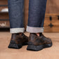 Classic Retro Leather Sneakers (Vintage Brown With Black Sole)