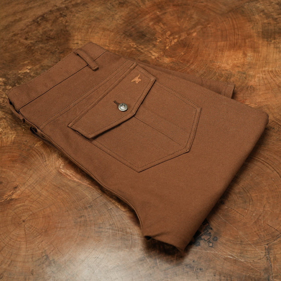 Fatigue Pants Fox Brown 12 Oz Duck Canvas For Men (True Straight)