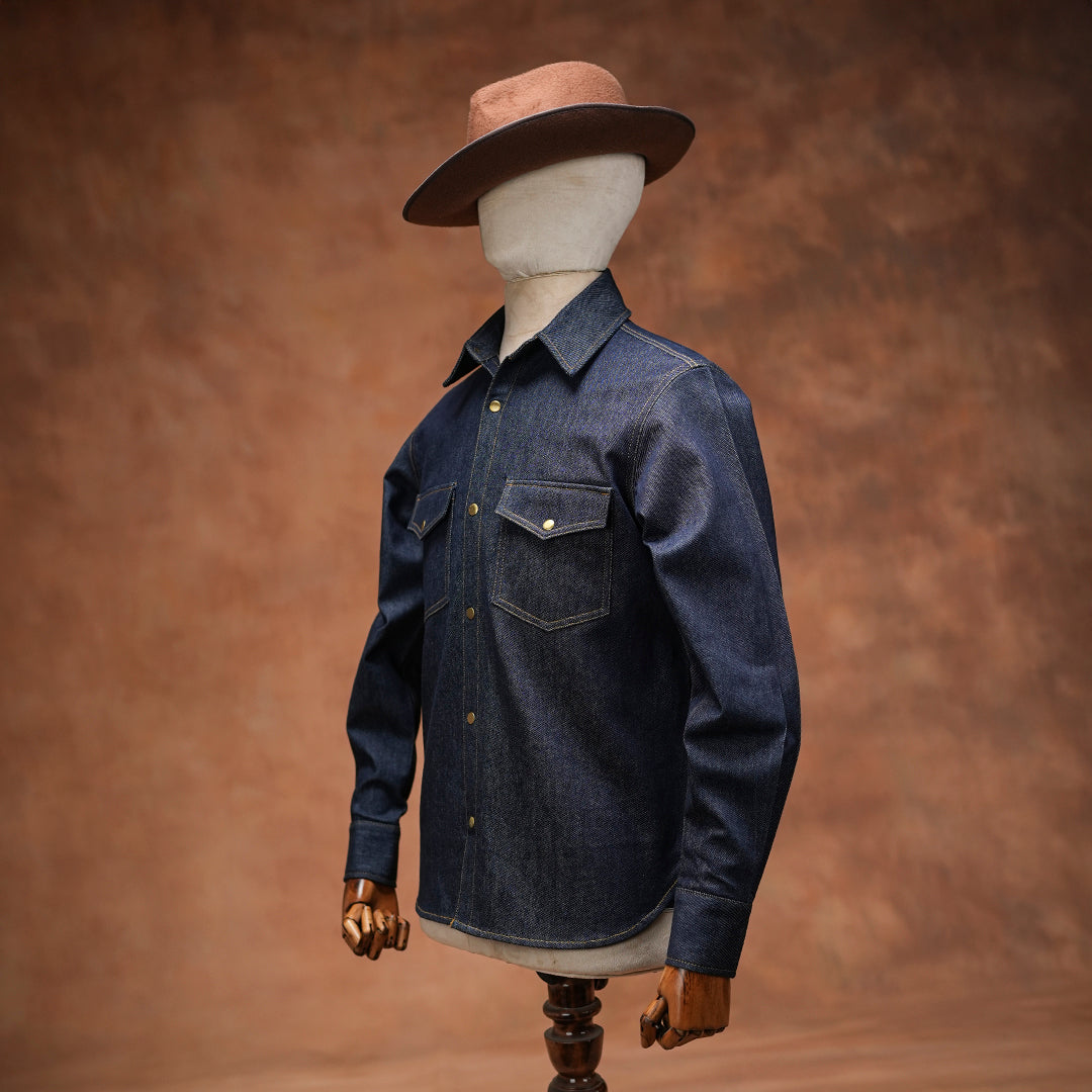 Selvedge Denim Overshirt 10 Oz (Indigo Blue)