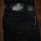 Five Pocket Double Black 14 Oz Selvedge Denim For Men (Slim Straight)
