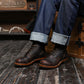 The Brandon Cap Toe Boots (Vintage Brown) (Munson Last - Goodyear Welted)