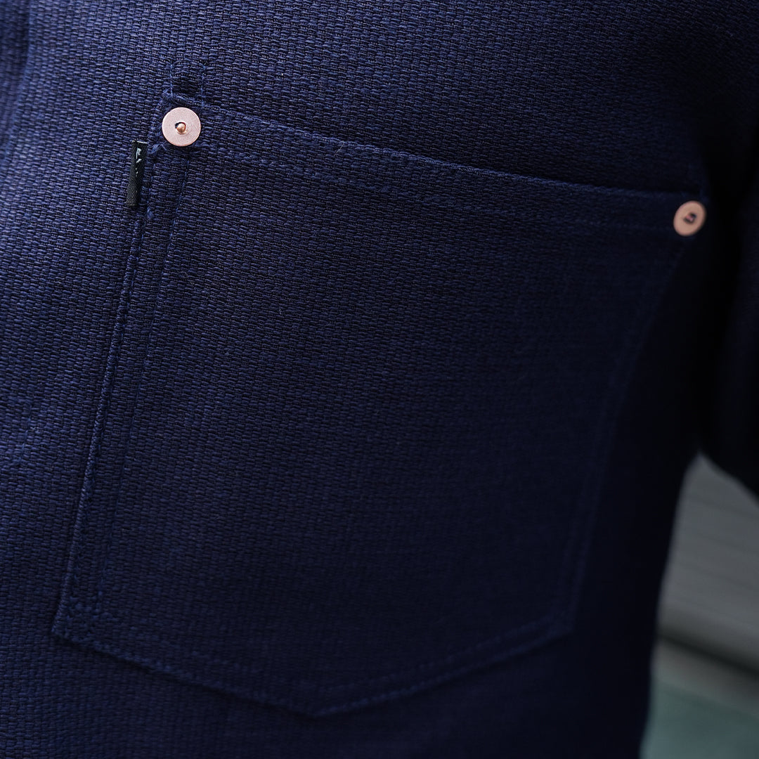 12oz Kuroki Mill Japanese Indigo Sashiko Outer Wear