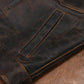 Trucker Type 2 Leather Jacket (Vintage Brown)