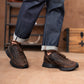Classic Retro Leather Sneakers (Vintage Brown With Black Sole)