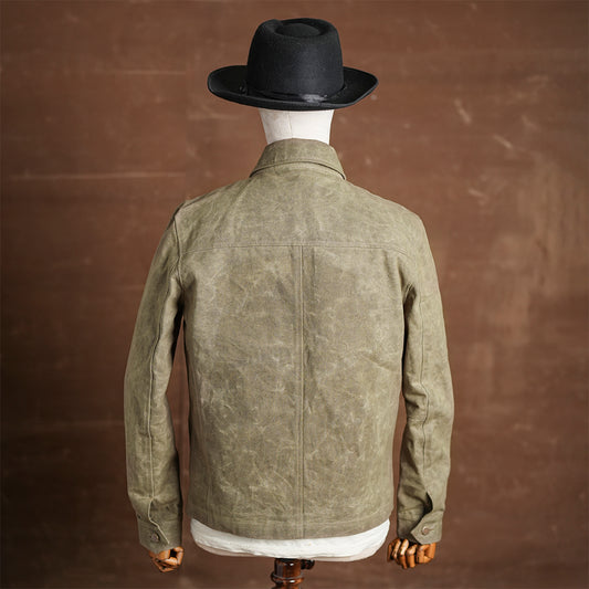 Chore Jacket Field Tan 12 Oz Hard Waxed Canvas