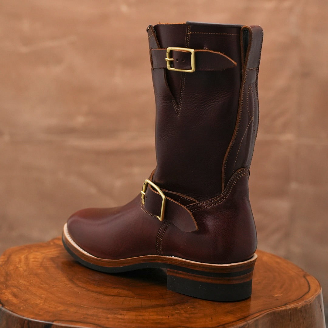 The Foundry Engineer Boots (Saddle Tan) Goodyear Welted