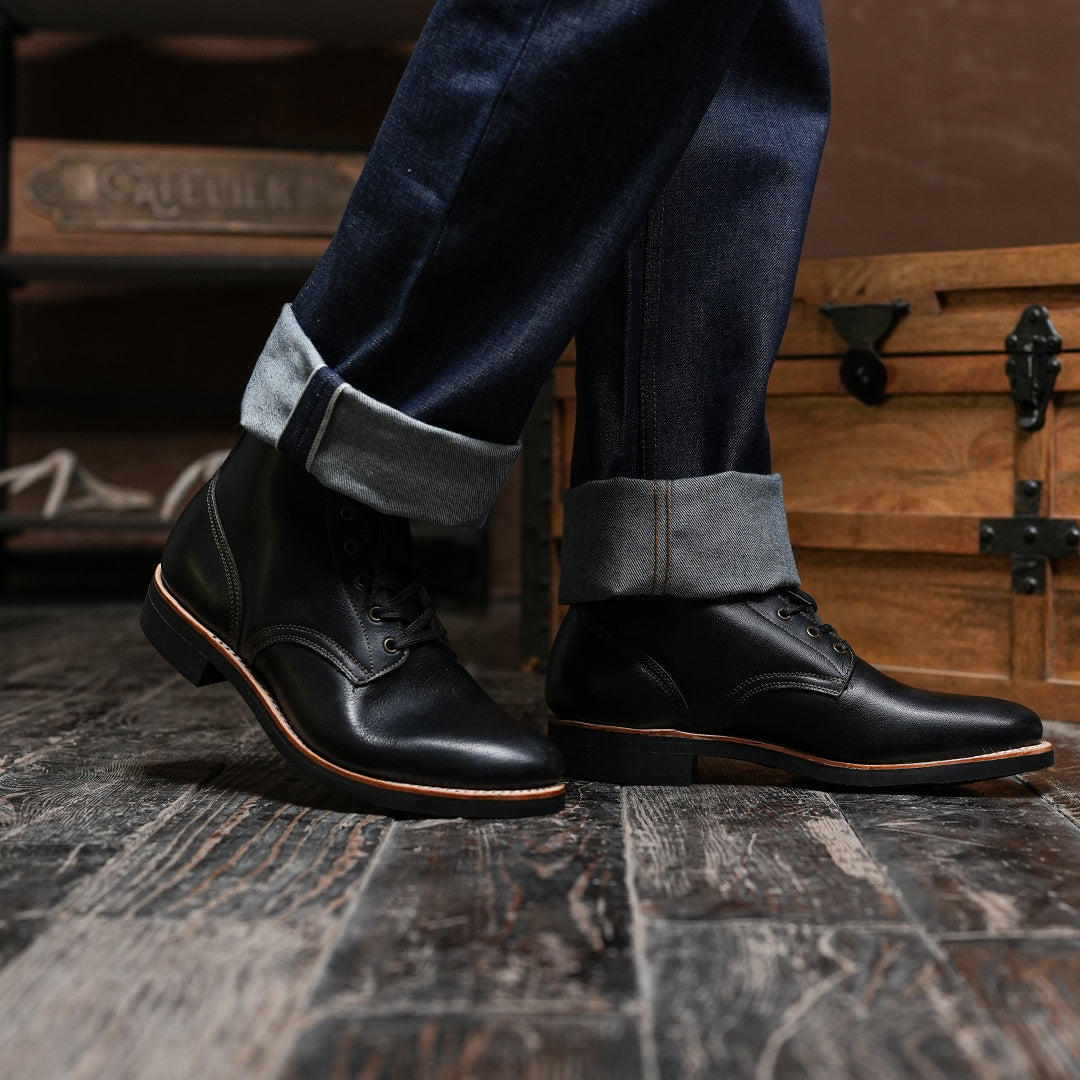 The Craft Boondocker Boots (Raven Black) Goodyear Welted