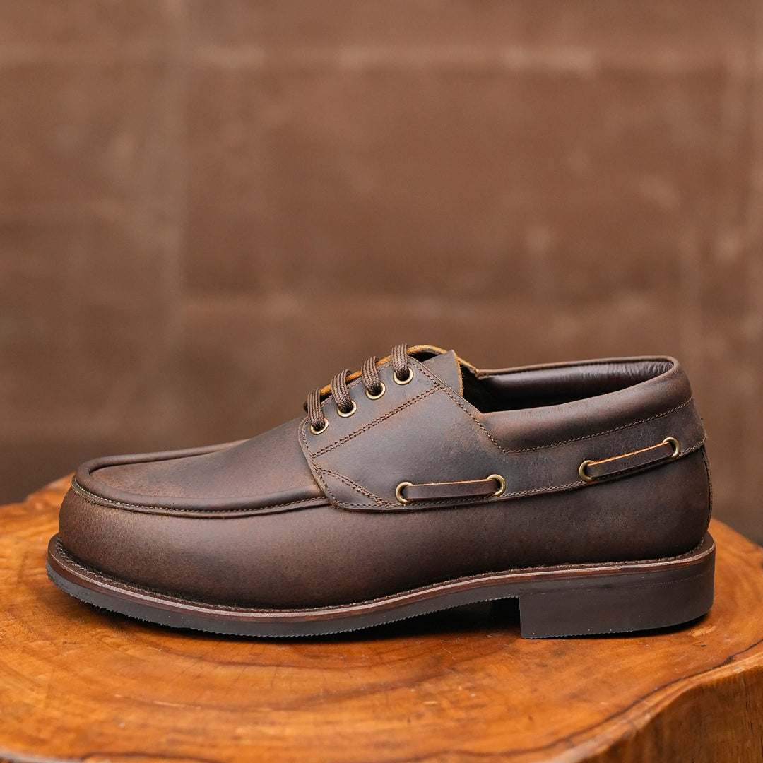 Voyager Boat 2.0 Shoes (Vintage Brown) Goodyear Welted