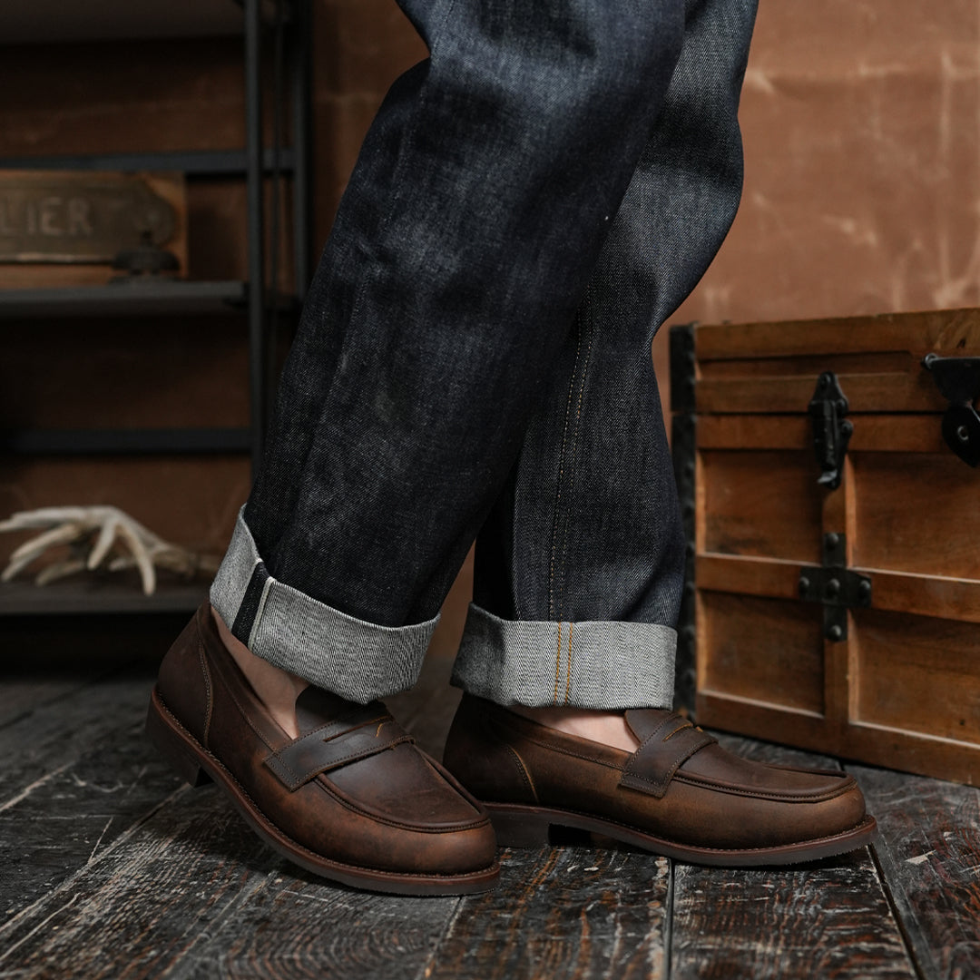 Oslo Penny 2.0 Loafers (Vintage Brown) Goodyear Welted