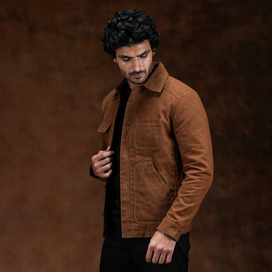 Chore Jacket Bear Brown 12 Oz Hard Waxed Canvas – Craft & Glory
