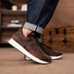 Old Skool Retro Leather Sneakers (Vintage Brown With White Sole)