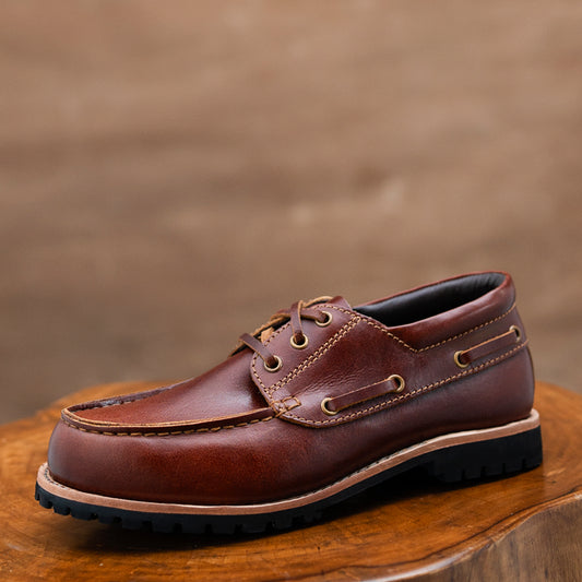 Voyager Boat Shoes (Saddle Tan) Goodyear Welted
