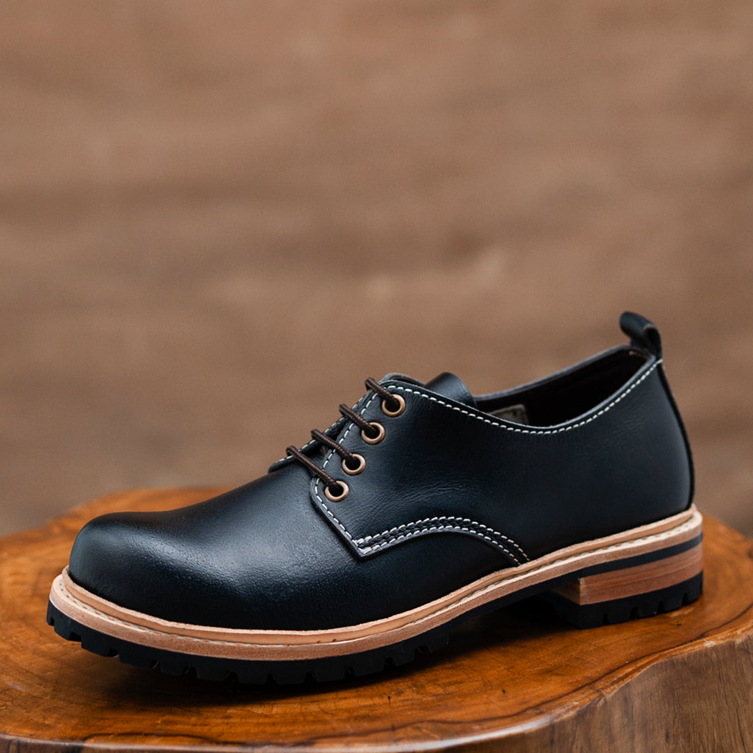 Task Shoes (Raven Black) Goodyear Welted β Craft & Glory