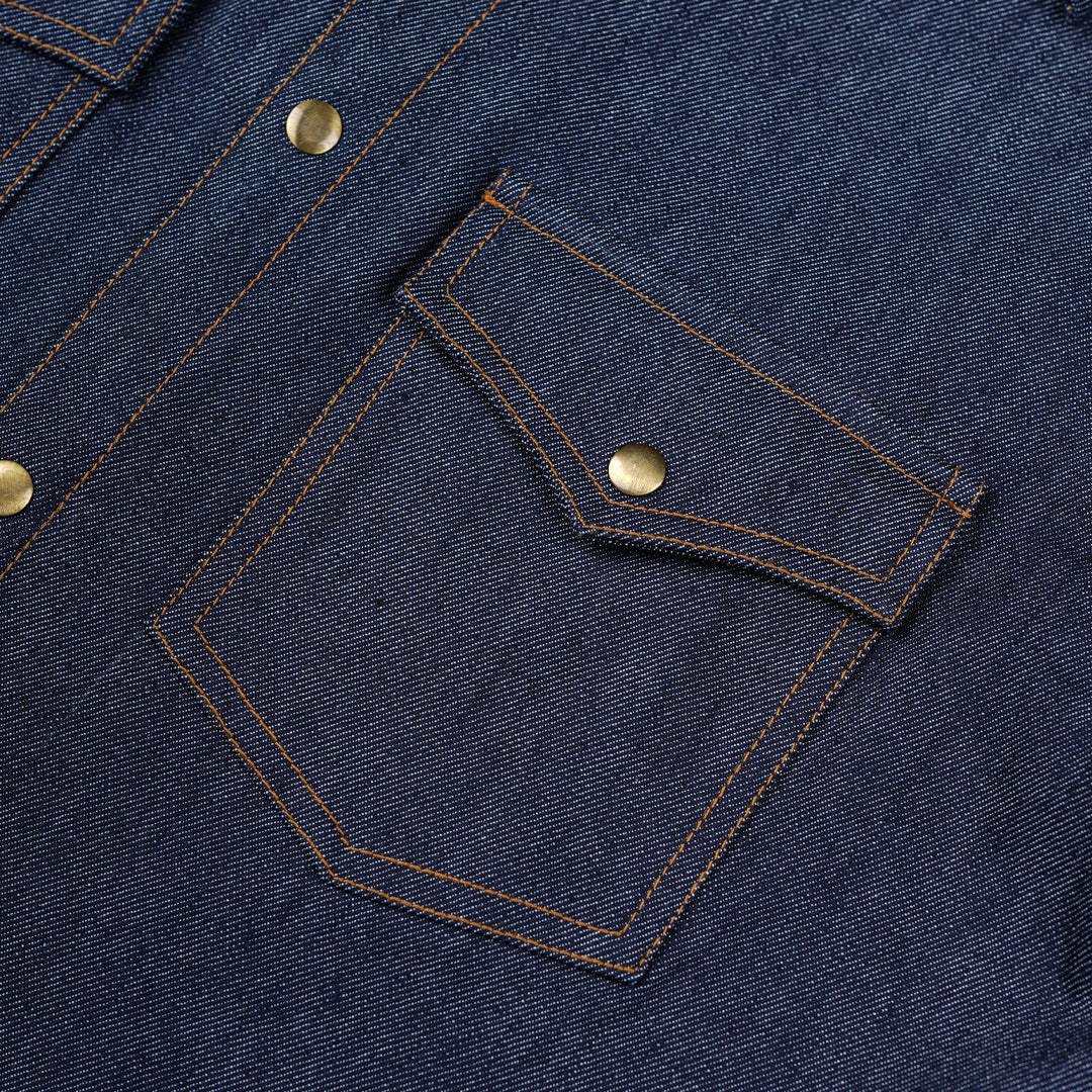 Selvedge Denim Overshirt 10 Oz (Indigo Blue)