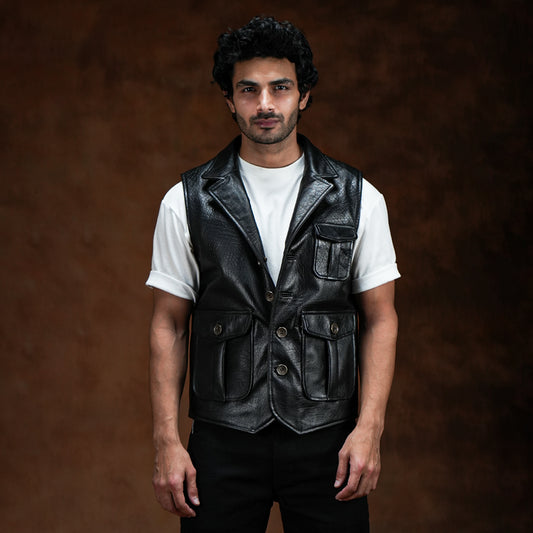 Gentleman’s Vest Jacket (Raven Black) Pre-Order