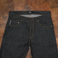 Five Pocket Ghost Black 13 Oz Selvedge Denim For Men (True Straight)