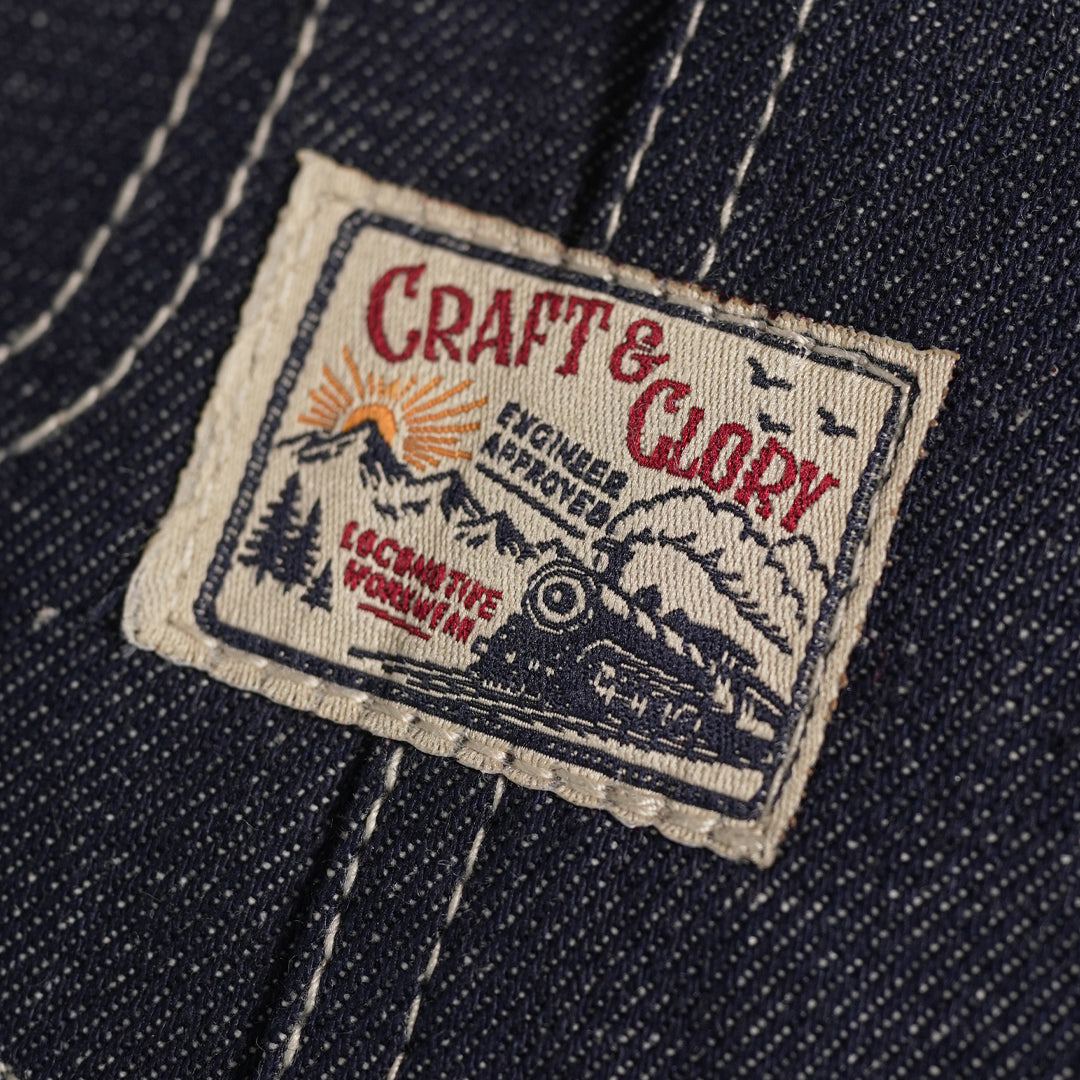 1930 Engineering Coverall Jacket Raw Denim Old Iron Blue