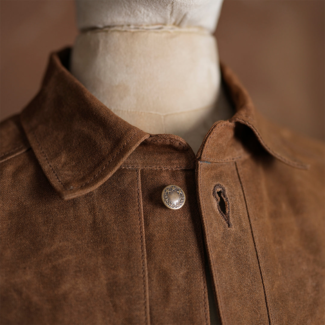 Chore Jacket Bear Brown 12 Oz Hard Waxed Canvas