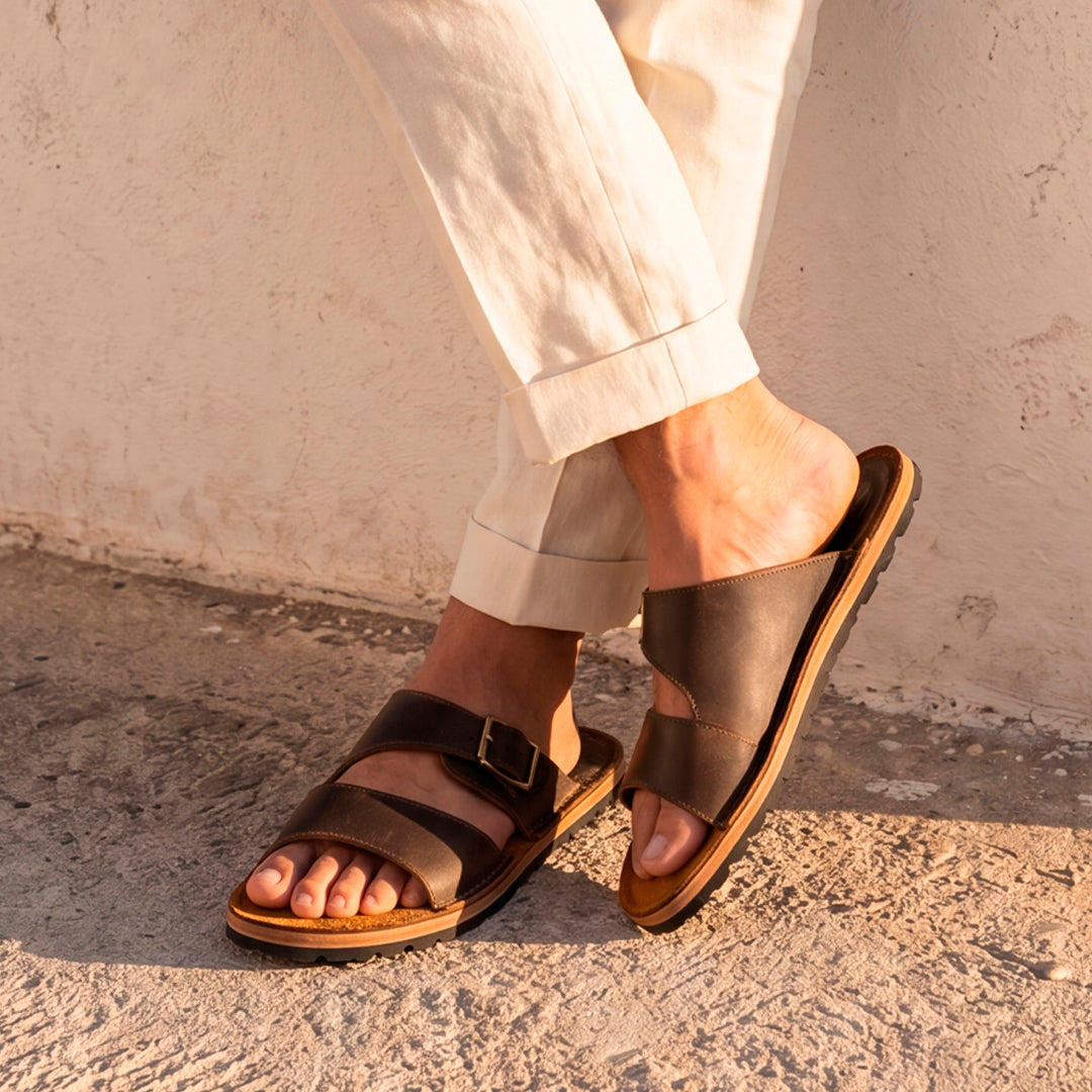 Harbor Slides (Vintage Brown)