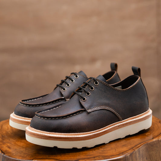 Moc-Toe Shoes (Vintage Brown) Goodyear Welted