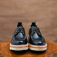 Moc-Toe-Schuhe (Raven Black) Rahmengenäht