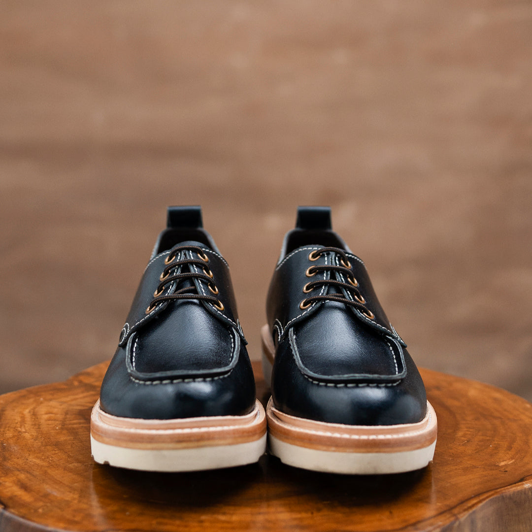 Moc-Toe-Schuhe (Raven Black) Rahmengenäht