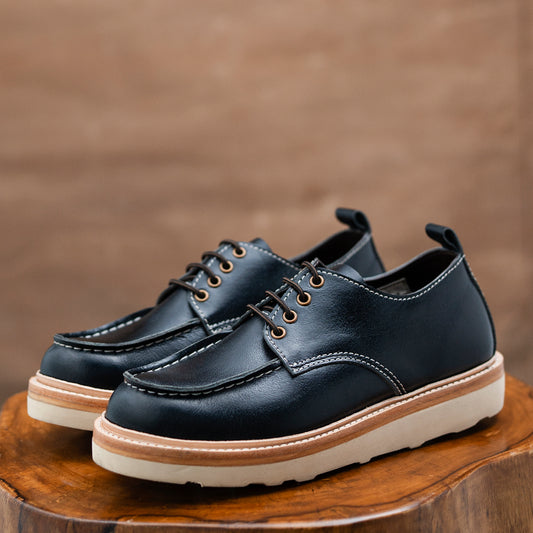 Moc-Toe Shoes (Raven Black) Goodyear Welted