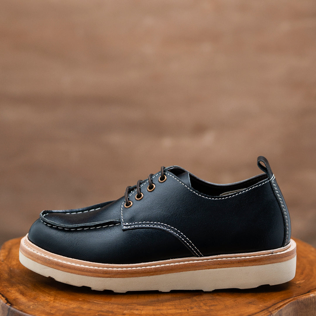 Moc-Toe-Schuhe (Raven Black) Rahmengenäht