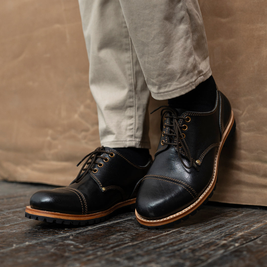 Gurkha Shoes (Raven Black) Goodyear Welted