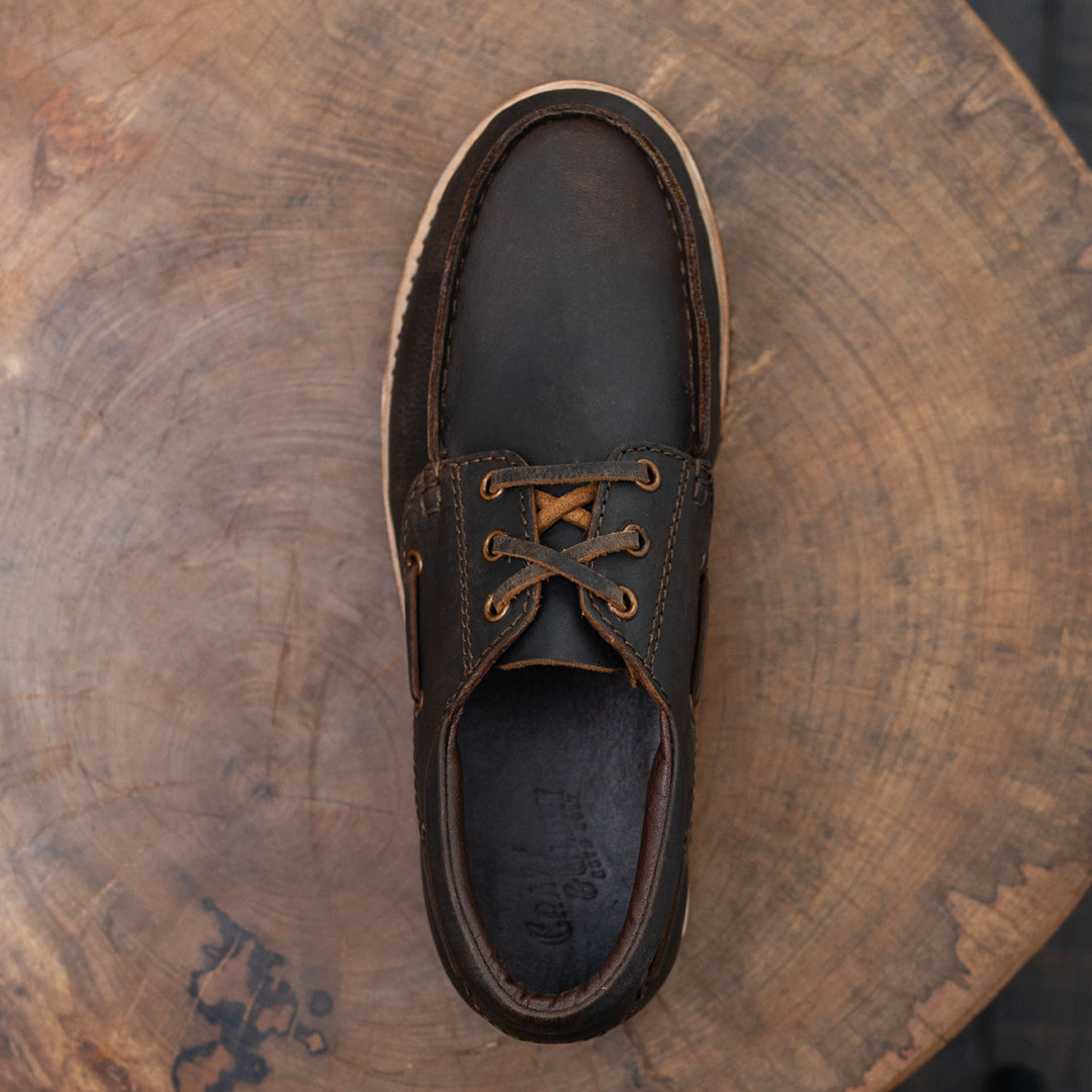 Voyager Boat Shoes (Vintage Brown) Goodyear Welted