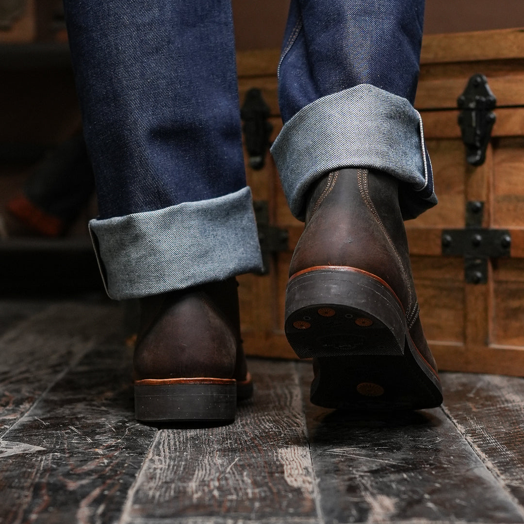 The Craft Boondocker Boots (Vintage Brown) Goodyear Welted