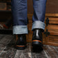 The Brandon Cap Toe Boots (Raven Black) (Munson Last - Goodyear Welted)