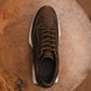 Classic Retro Leather Sneakers (Vintage Brown With White Sole)