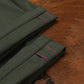 Five Pocket Military Green 12 Oz Selvedge Canvas Pants For Men (True Straight)