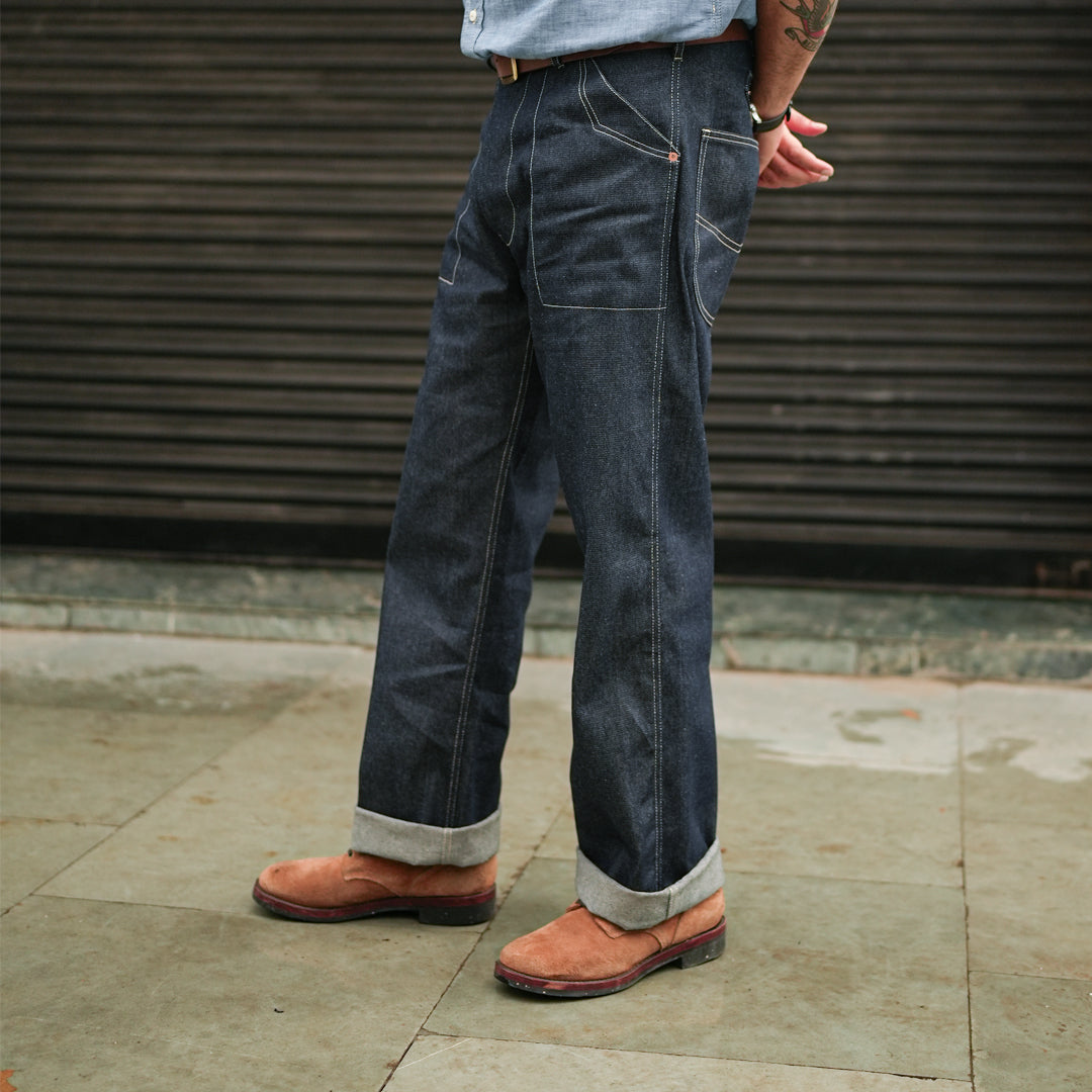 1930 Enginereeing Pants Raw Denim Old Iron Blue