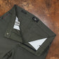 Five Pocket Military Green 12 Oz Selvedge Canvas Pants For Men (True Straight)